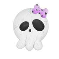 halloween schedel schattig png