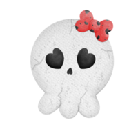 halloween schedel schattig png