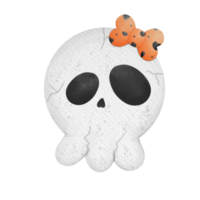 halloween schedel schattig png