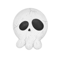 halloween schedel schattig png