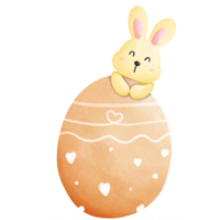 Easter bunny with egg png