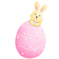 Easter bunny with egg png