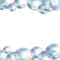 Bubble foam in the colorful minimal png