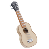 Ukulele Musik- Werkzeuge 3d Illustration png