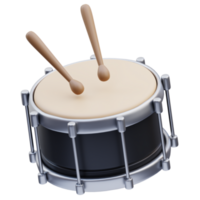 tambor música herramientas 3d ilustración png
