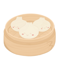 cute cartoon dumplings set png