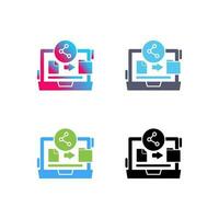 File Share Vector Icon