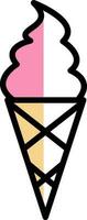 Ice cream cone Vector Icon Design