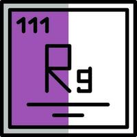 Roentgenium Vector Icon Design