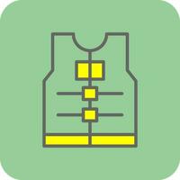 Life jacket Vector Icon Design