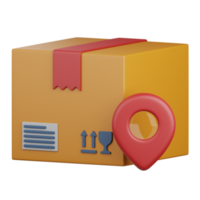 3d rendering delivery location isolated useful for ecommerce, business, retail, store, online, delivery and marketplace design element png