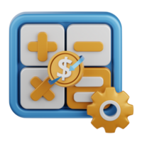 3d rendering payment calculation isolated useful for business, payment, money and transaction design png