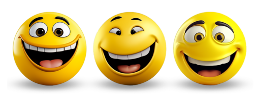 laughing face expression icon. generative ai png