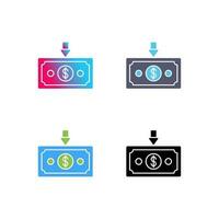 Money Down Vector Icon