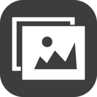 Image icon in black square. png