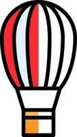 Hot air balloon Vector Icon Design