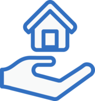 Home loan icon line design, monoline icons. png