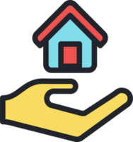 Home loan flat icon. png