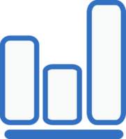 Business graph icon line design, monoline icons. png