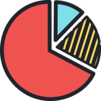 diagram cirkel vlak icoon. png