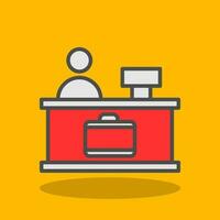 Check-in Vector Icon Design