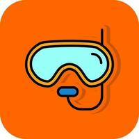 Diving mask Vector Icon Design