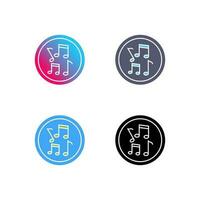 Musical Notes Vector Icon