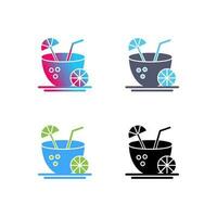 Coconut Drink Vector Icon