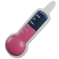 3D Thermometer Illustration png