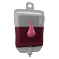 3D Blood bag png