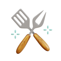 Küche Werkzeuge 3d Symbol png