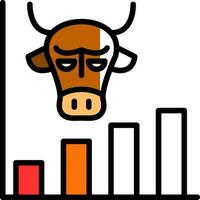 Bull market Vector Icon Design