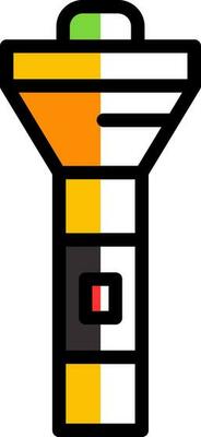Flashlight Vector Icon Design
