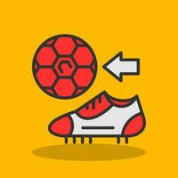 diseño de icono de vector de botas de fútbol