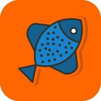 diseño de icono de vector de pescado