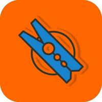 Clothespin Vector Icon Design