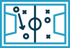 Soccer tactics sketch Vector Icon Design