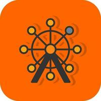 Ferris wheel Vector Icon Design