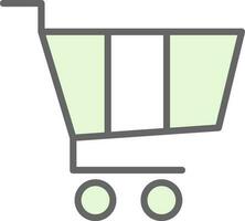 Trolley Vector Icon Design