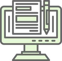Blogger Vector Icon Design