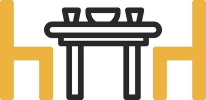 Dining table Vector Icon Design