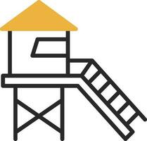 Lifeguard tower Vector Icon Design