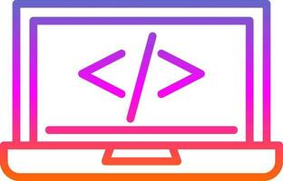 code programming Vector Icon Design