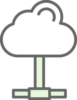 Cloud computing Vector Icon Design