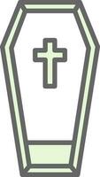Coffin Vector Icon Design