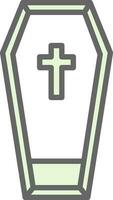 Coffin Vector Icon Design