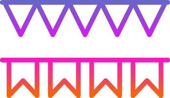 Decorative flag Vector Icon Design