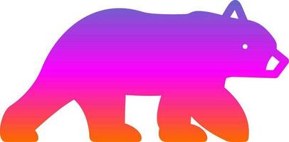 diseño de icono de vector de oso