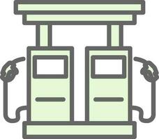 Gas station Vector Icon Design