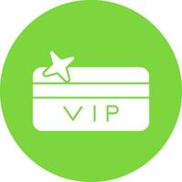 Vip card Vector Icon Design